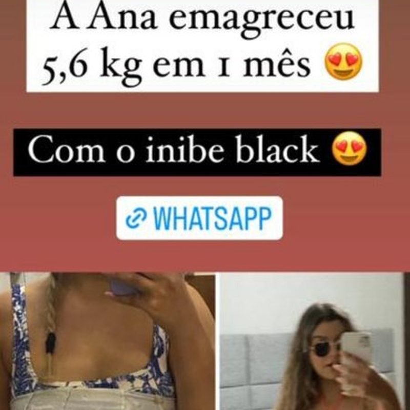 Resultado de emagrecimento com Inibe One — cliente 5