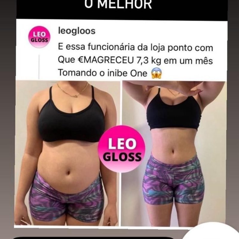 Resultado de emagrecimento com Inibe One — cliente 11