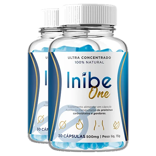 Kit 2 Potes Inibe One — suplemento para emagrecer