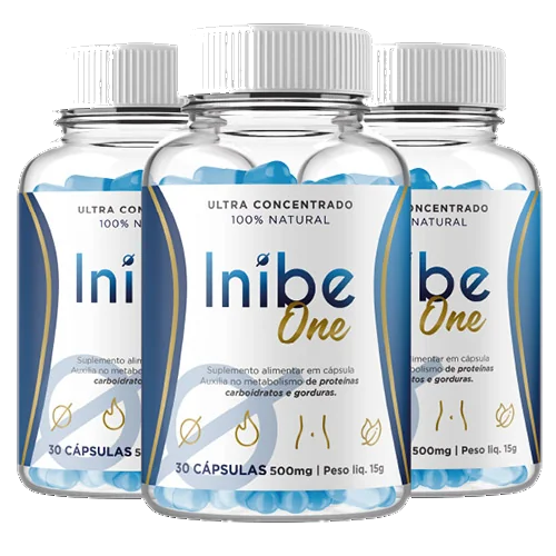 Kit 3 Potes Inibe One — suplemento para emagrecer
